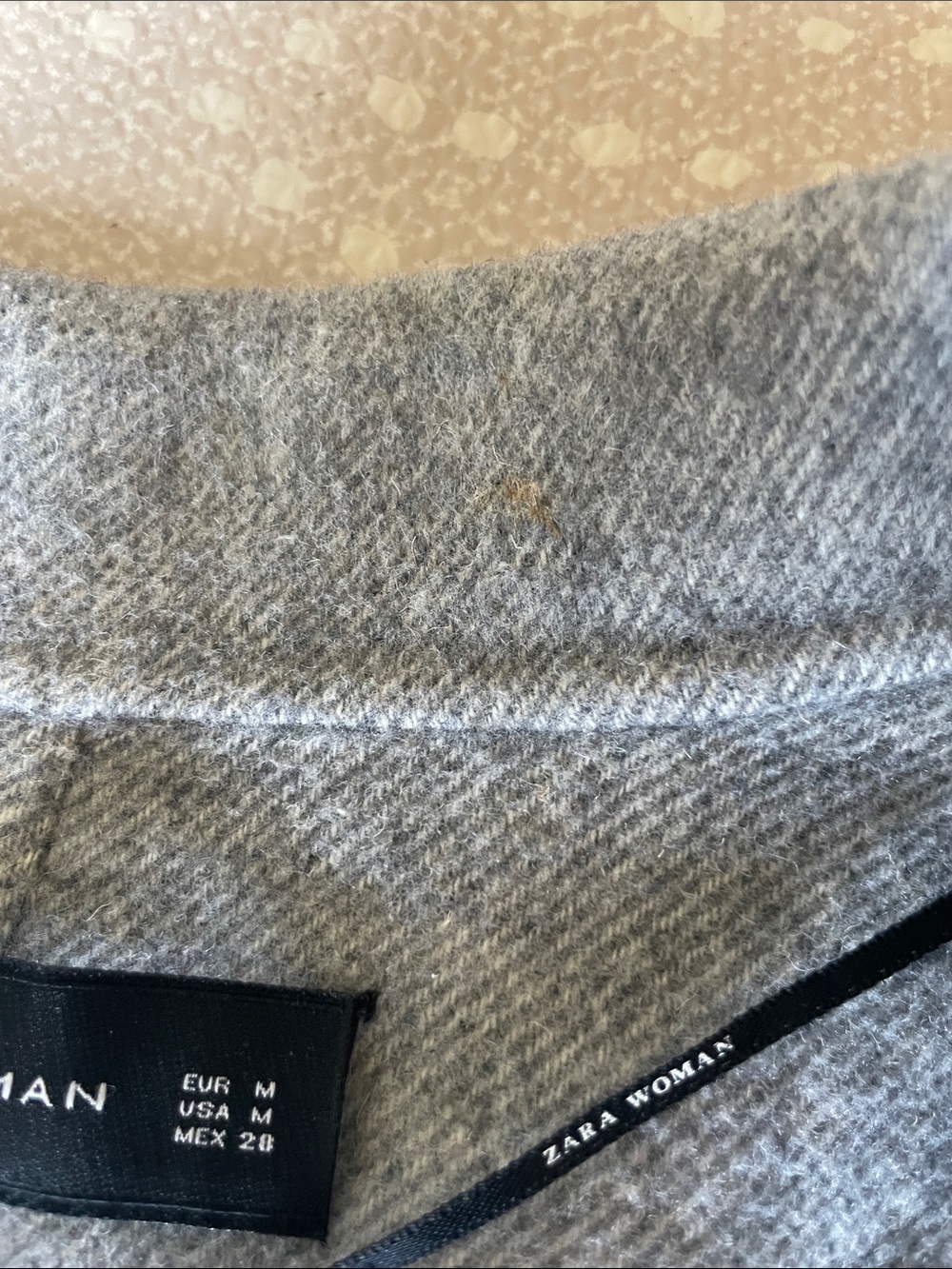 Zara Gray Single-Button Wool Blend Long Trench Coat - Picture 4 of 10